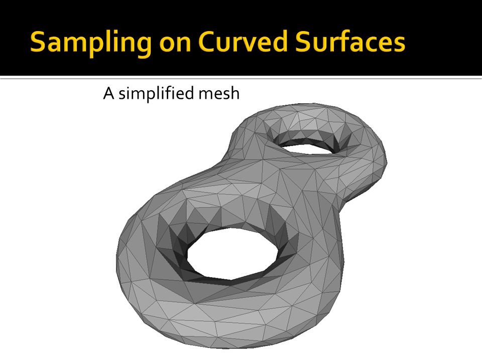 A simplified mesh
