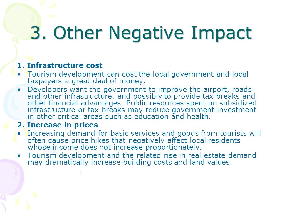 3. Other Negative Impact 1.