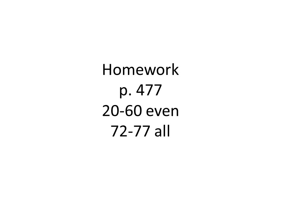 Homework p even all