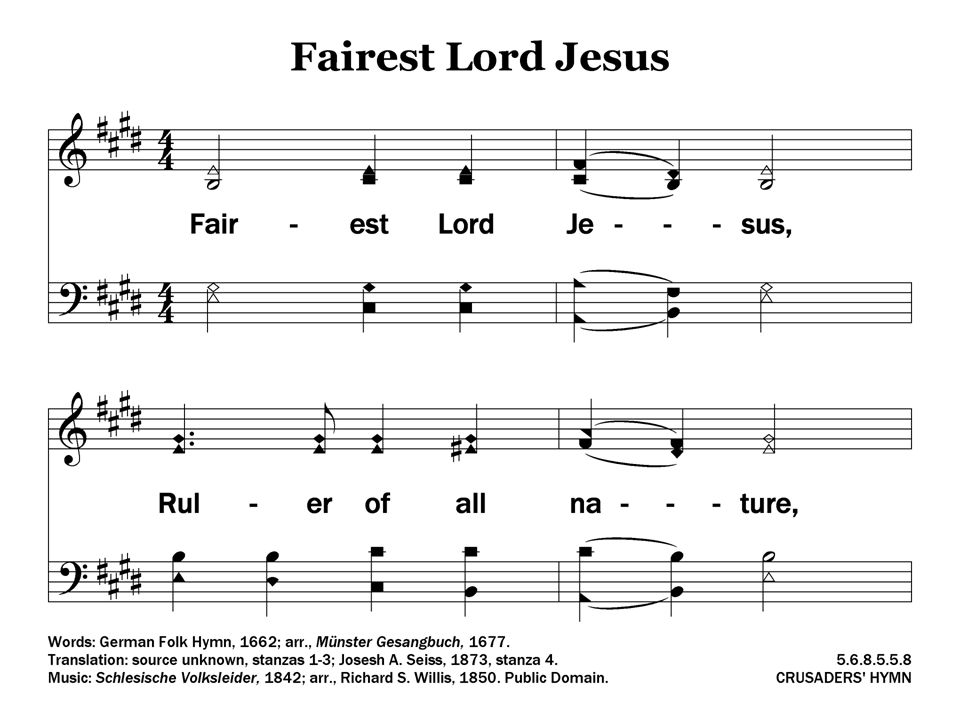 1-1 – Fairest Lord Jesus 156