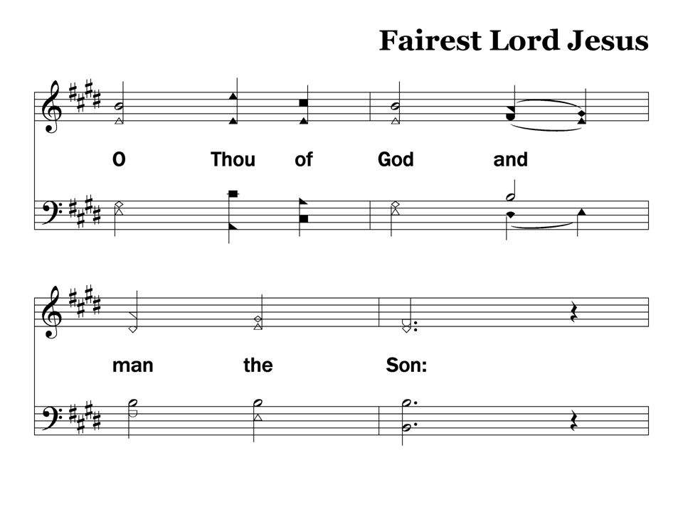 1-2 – Fairest Lord Jesus Stanza 1, Slide 2 156