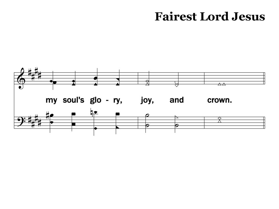 1-4 – Fairest Lord Jesus Stanza 1, Slide 4 156