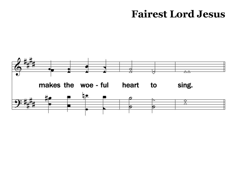 2-4 – Fairest Lord Jesus Stanza 2, Slide 4 156