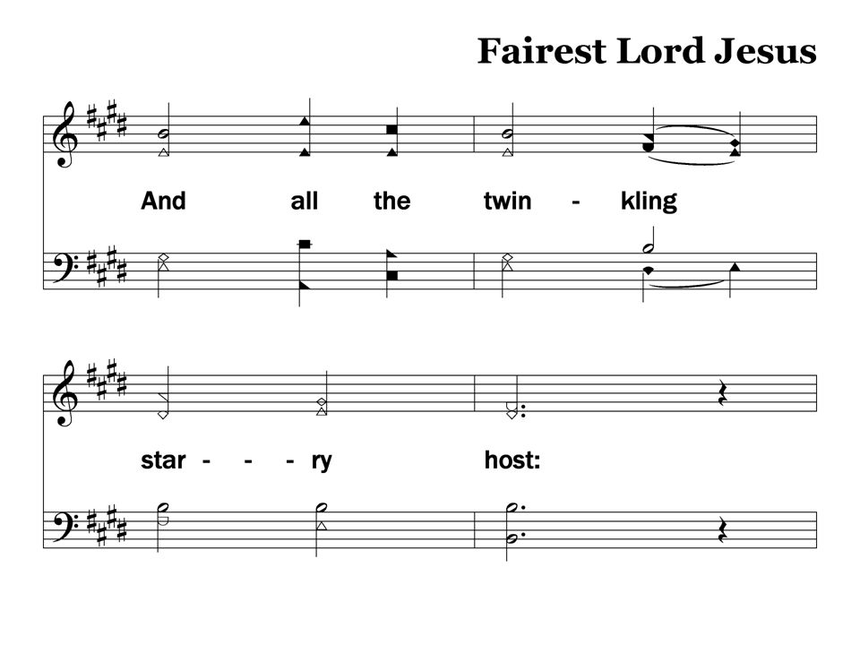 3-2 – Fairest Lord Jesus Stanza 3, Slide 2 156