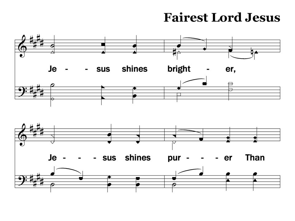 3-3 – Fairest Lord Jesus Stanza 3, Slide 3 156
