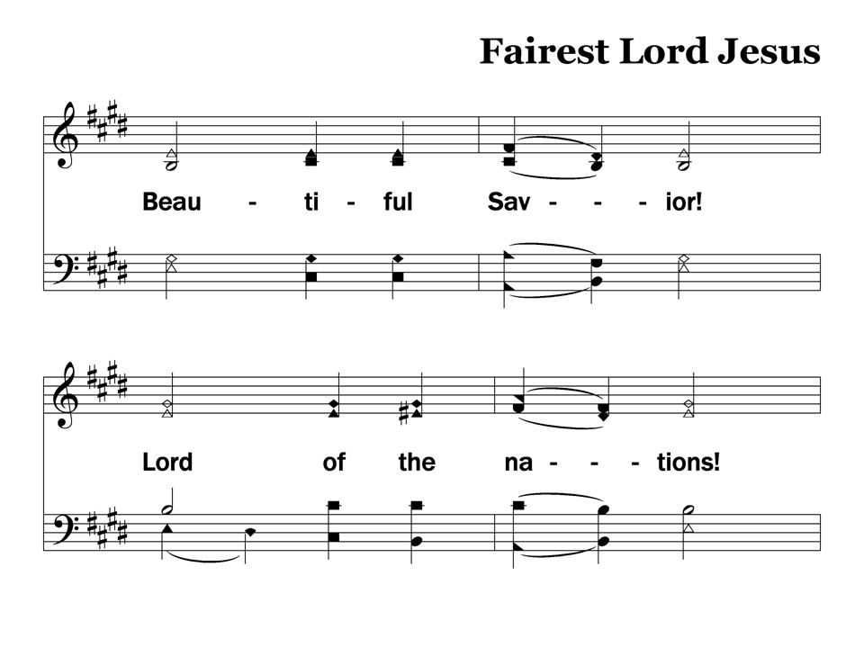4-1 – Fairest Lord Jesus Stanza 4, Slide 1 156