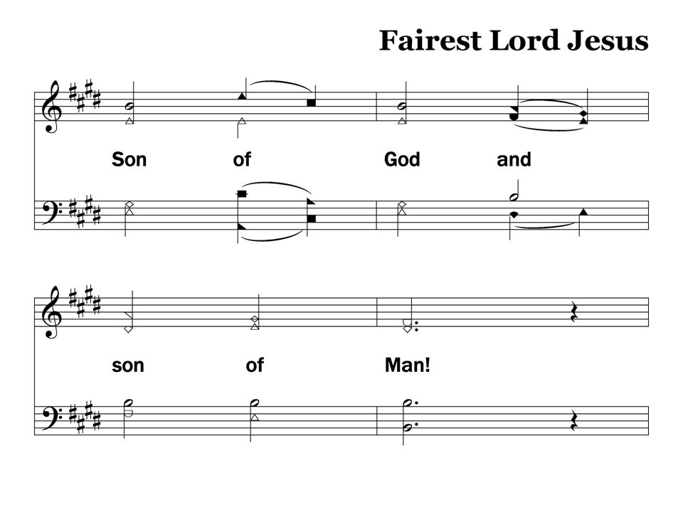4-2 – Fairest Lord Jesus Stanza 4, Slide 2 156