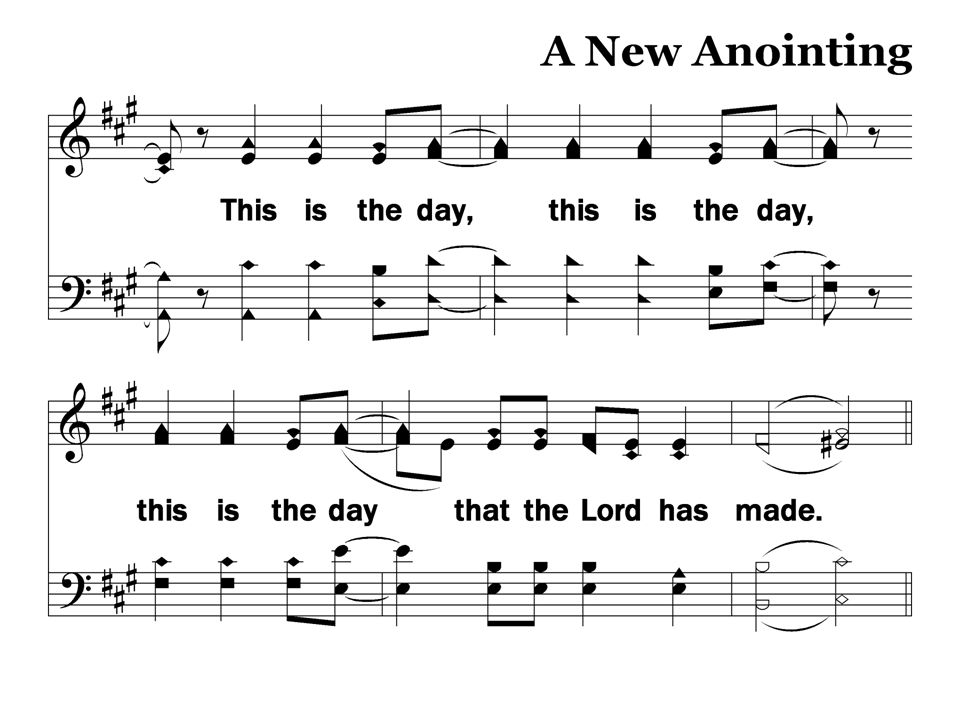 R-3 – A New Anointing Refrain, Slide 3