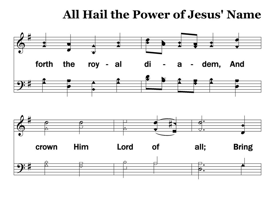 1-2 – All Hail the Power of Jesus’ Name Stanza 1, Slide 2 250