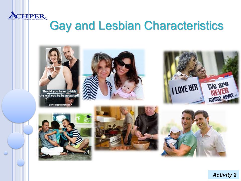 Gay and Lesbian Characteristics Activity 2
