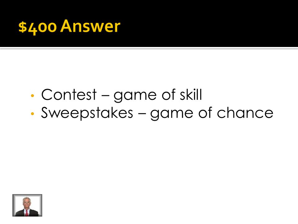 What is the difference between a contest and sweepstakes