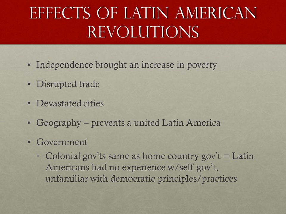 Essay on latin american politics