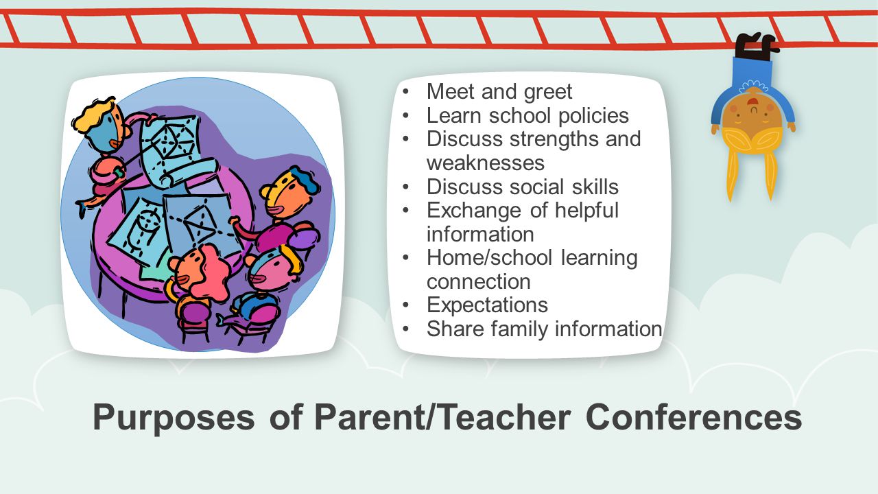 Purposes of Parent/Teacher Conferences NOTE: To change images on this slide, select a picture and delete it.