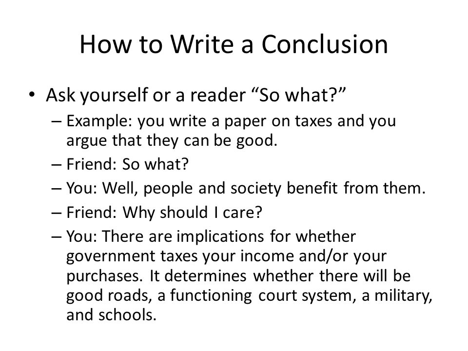 how to write a perfect conclusion