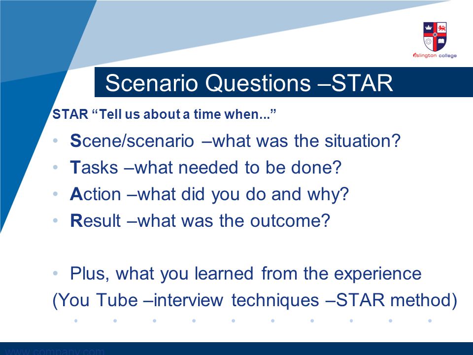 interview techniques star