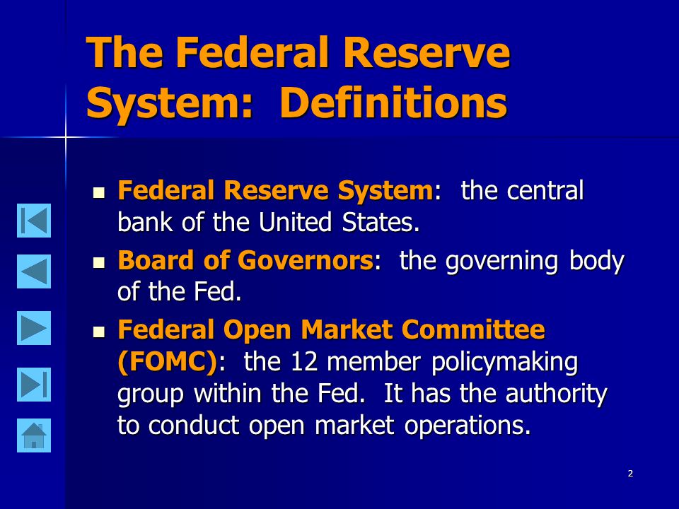 1 Ch. 12: The Federal Reserve System James R.