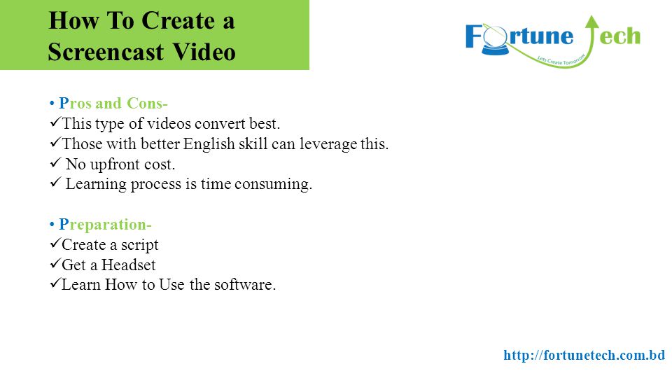 How To Create a Screencast Video Pros and Cons- This type of videos convert best.