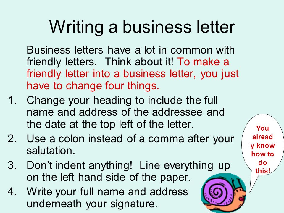 How to write address a letter