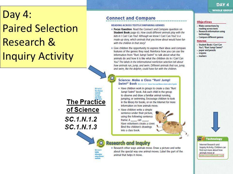 Day 4: Paired Selection Research & Inquiry Activity The Practice of Science SC.1.N.1.2 SC.1.N.1.3