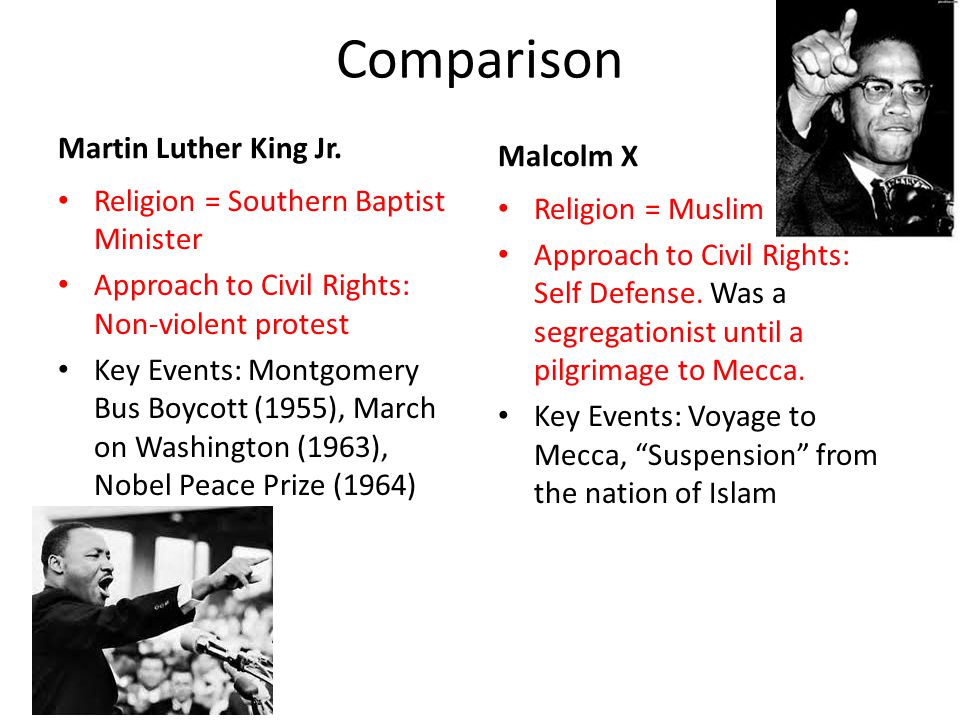 Essay on martin luther king jr and malcolm x
