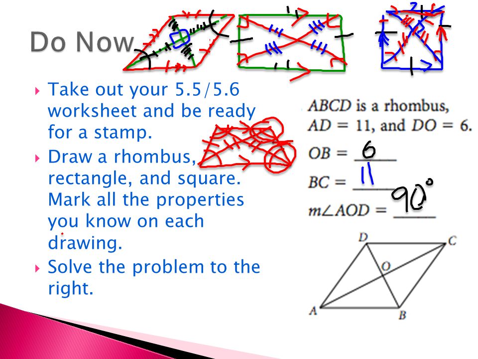 Worksheets Drawing Rhombus Worksheet take out your 5 55 6 worksheet and be ready for a stamp draw stamp