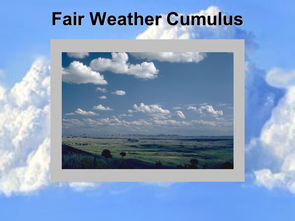 Fair Weather Cumulus