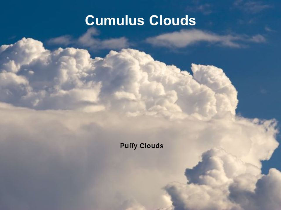 Cumulus Clouds Puffy Clouds