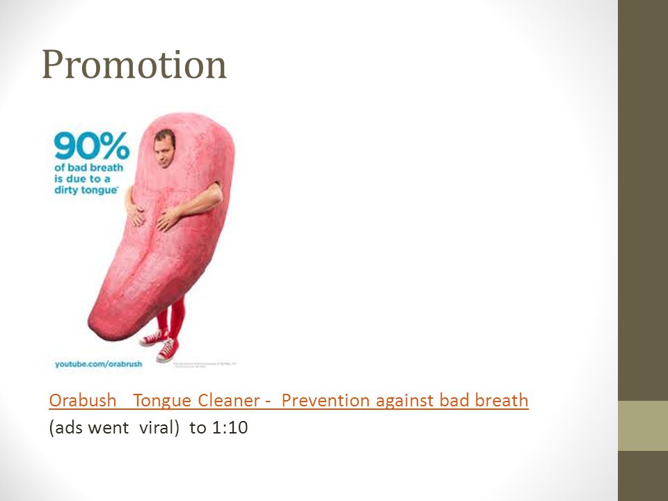Promotion Orabush Tongue Cleaner - Prevention against bad breath (ads went viral) to 1:10