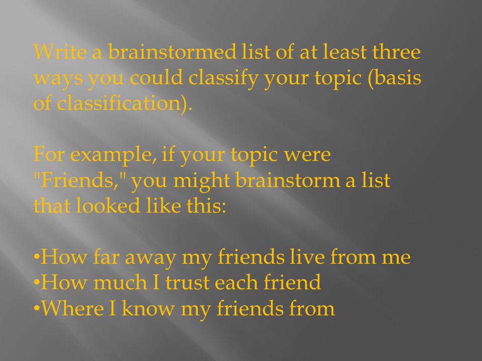 Topics For A Discursive Essay