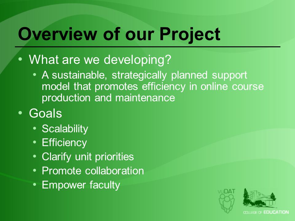 Overview of our Project What are we developing.