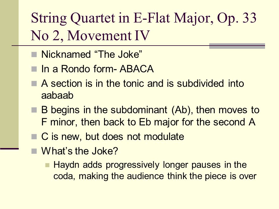 String Quartet in E-Flat Major, Op.