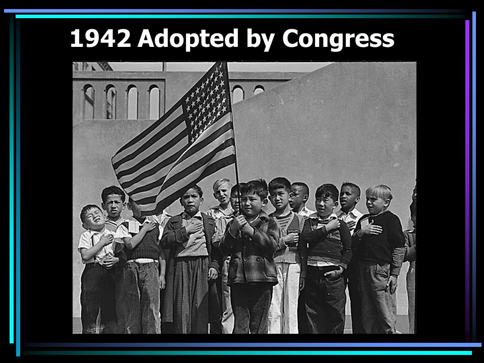 1942 Adopted by Congress