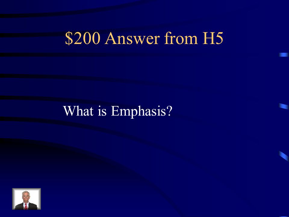 $200 Question from H5 Making one thing stand out in an artwork.
