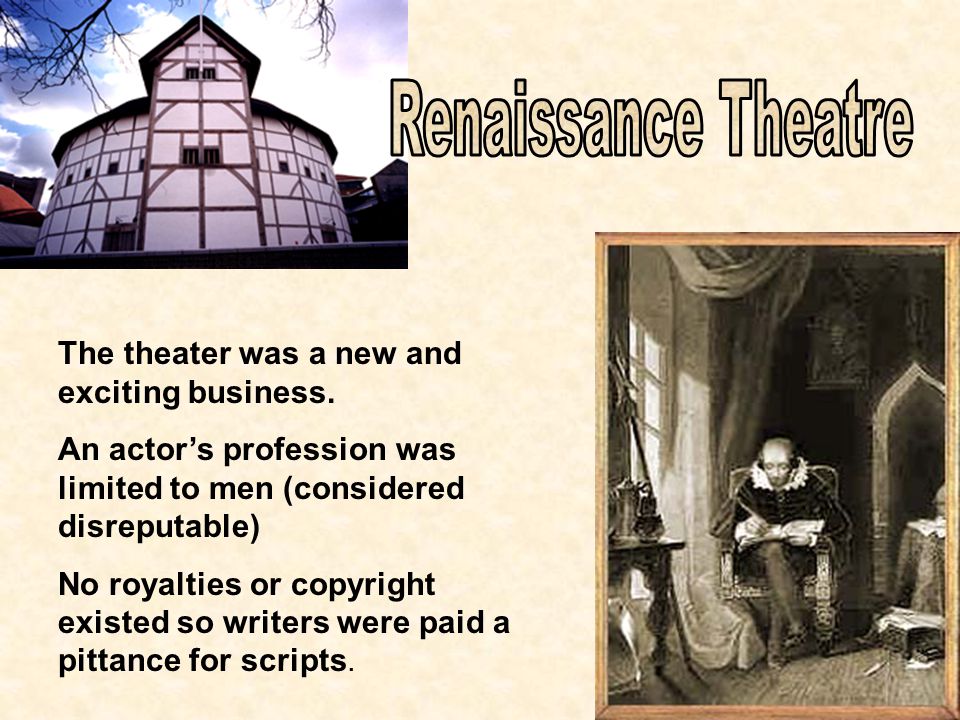 The theater was a new and exciting business.