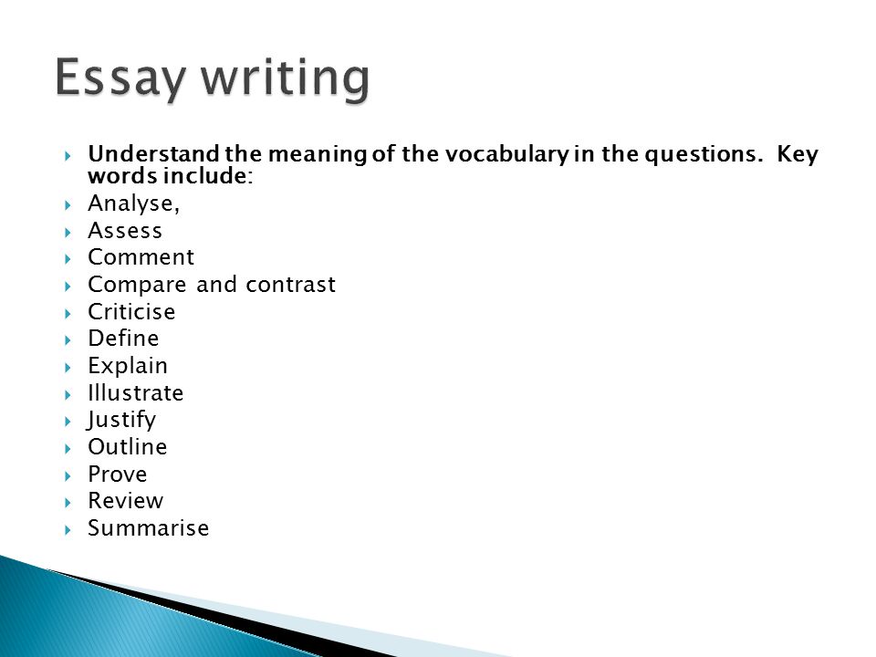  Understand the meaning of the vocabulary in the questions.