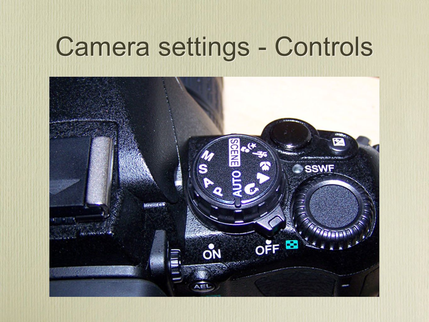 Camera settings - Controls