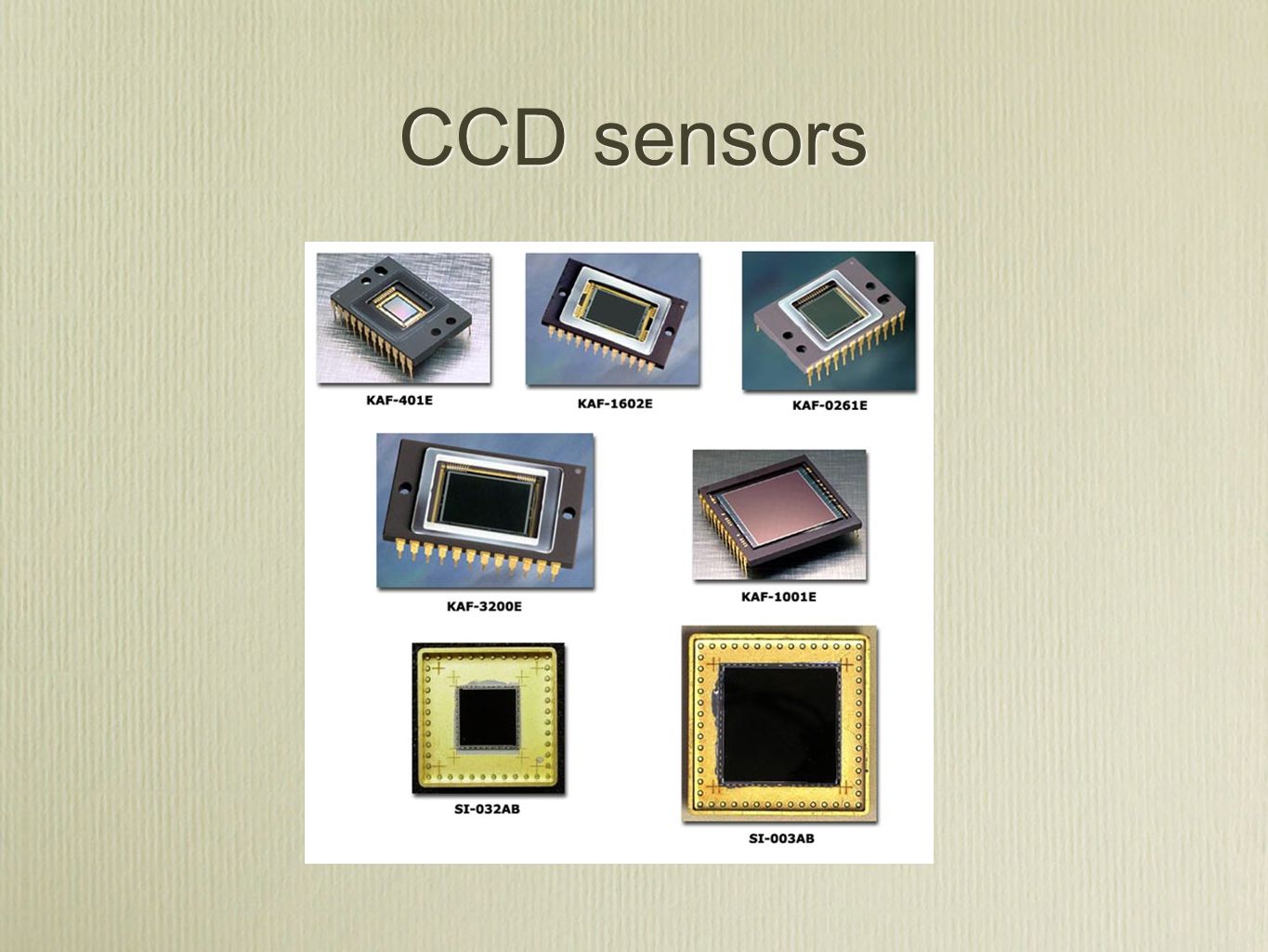 CCD sensors