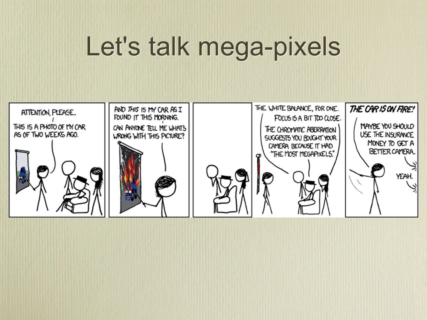 Let s talk mega-pixels