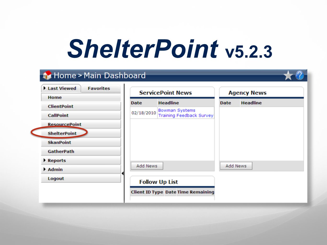ShelterPoint v5.2.3