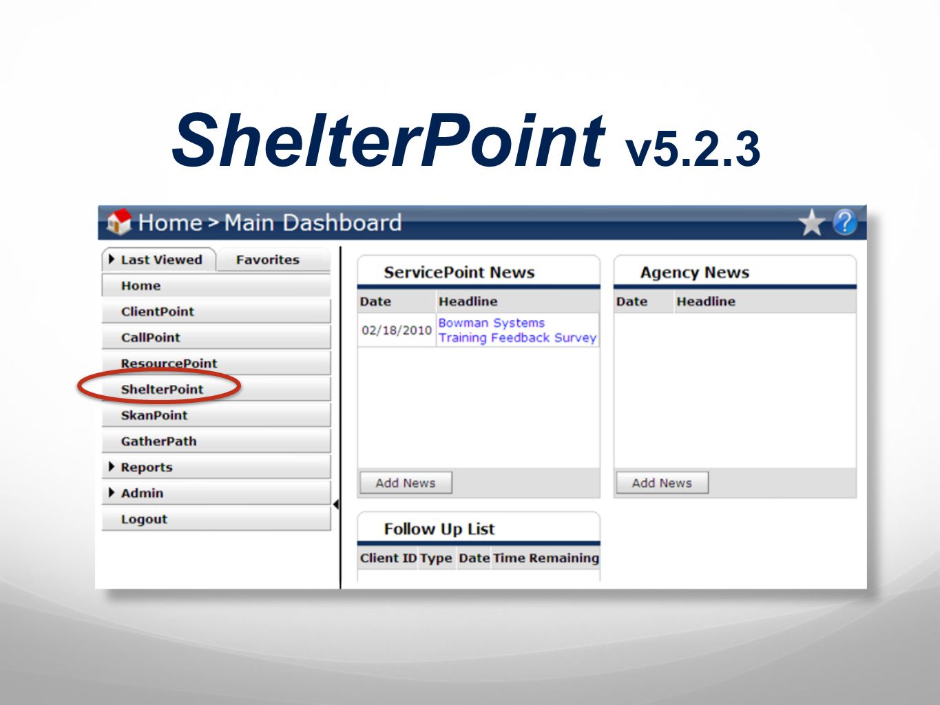 ShelterPoint v5.2.3