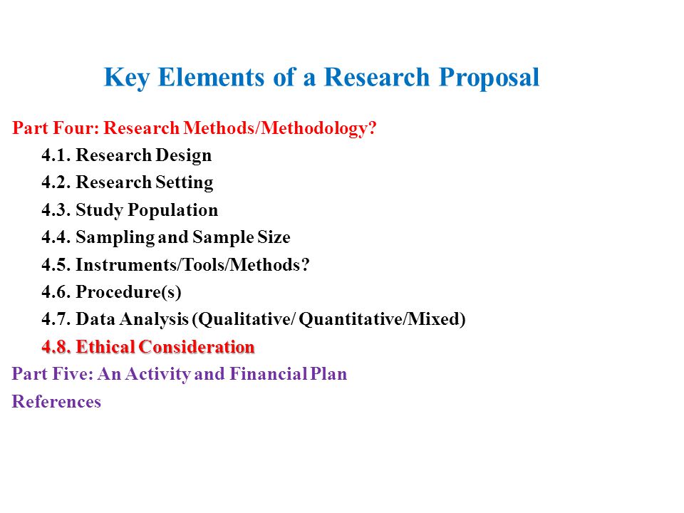 Methodology examples for research proposal