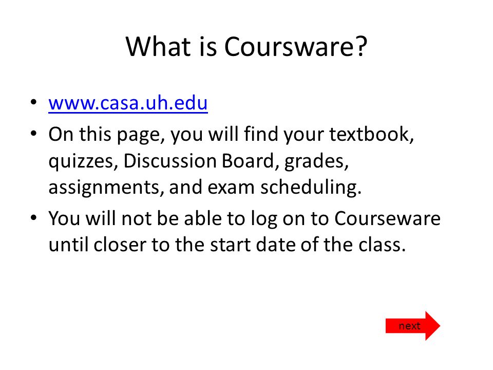 What is Coursware.