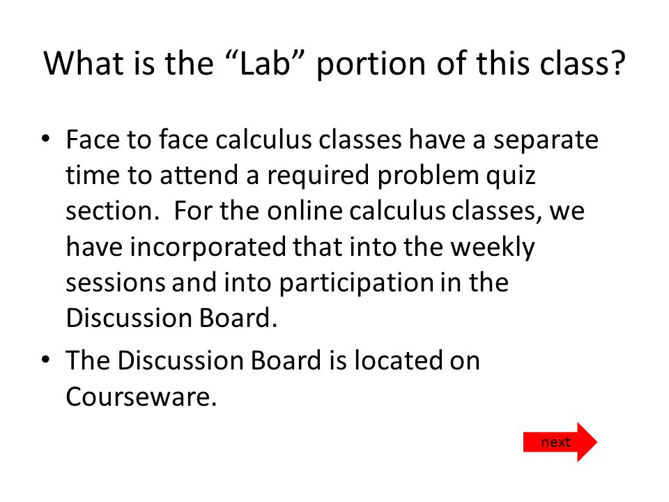 What is the Lab portion of this class.