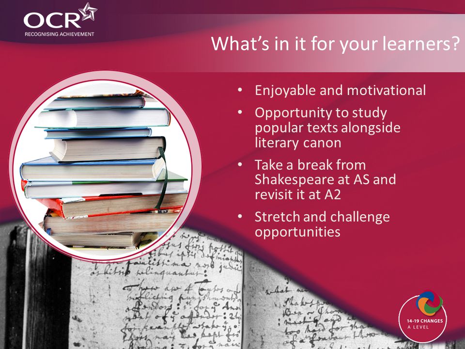 What’s in it for your learners.