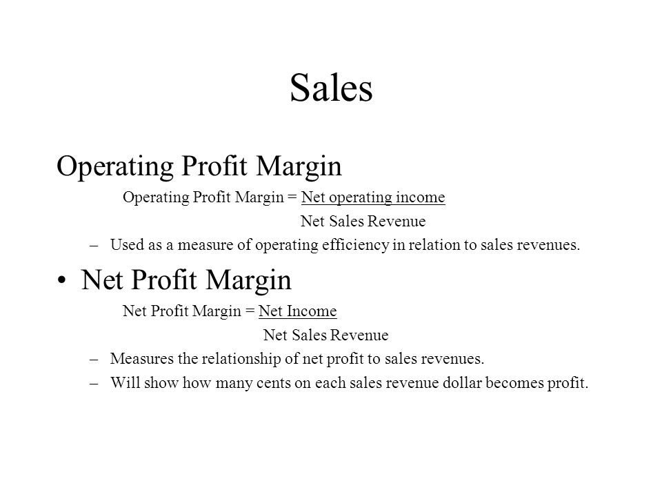 Mse608c Engineering And Financial Cost Analysis Ratios S Operating Profit Margin Net Income Revenue