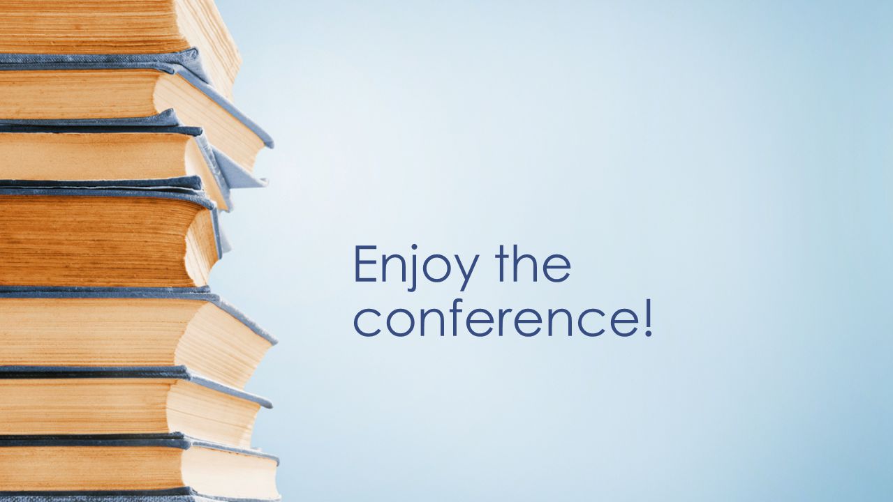 Enjoy the conference!