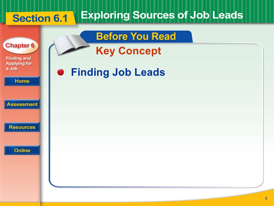 4 Key Concept Finding Job Leads