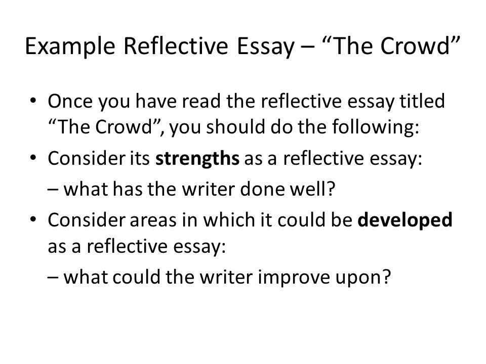 writing reflective essays nursing Reflection on a significant incident from practice introduction the intention of this written essay is to demonstrate an through reflective writing. writing reflective essays nursing Reflection on a significant incident from practice introduction the intention of this written essay is to demonstrate an through reflective writing.