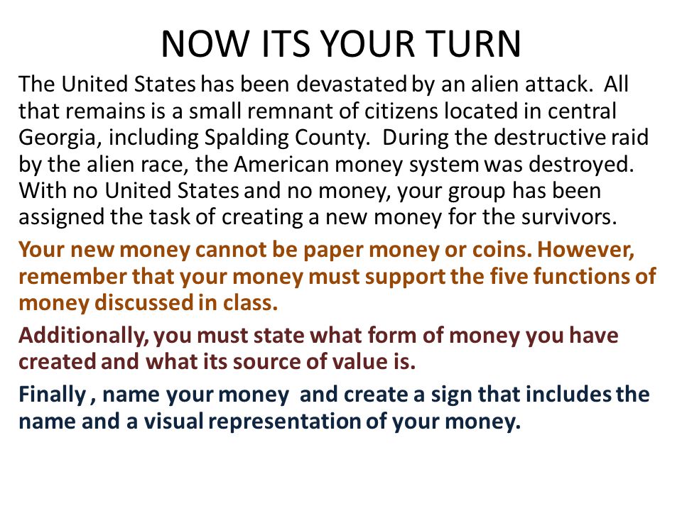 NOW ITS YOUR TURN The United States has been devastated by an alien attack.