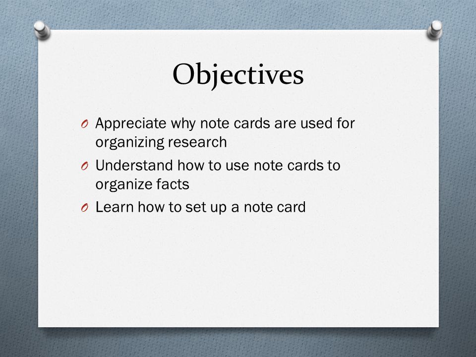 what are note cards used for